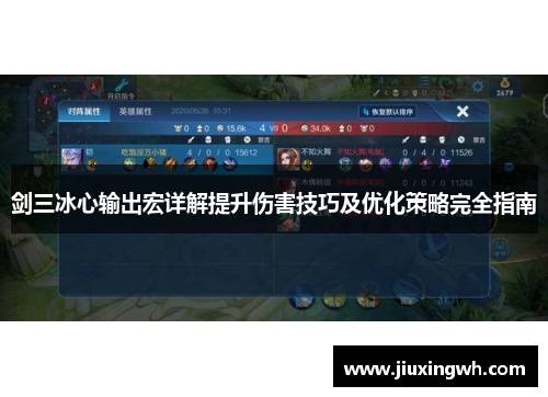 剑三冰心输出宏详解提升伤害技巧及优化策略完全指南